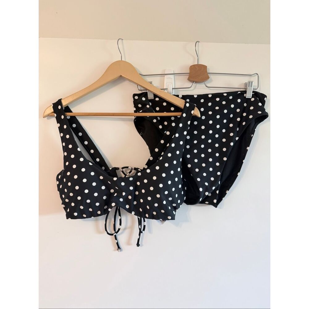 Ashley Graham Swimsuits For All Polka Dot Bikini